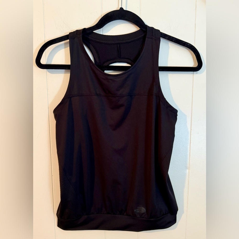 The North Face Black Athletic Open Back Tank Top, Size S